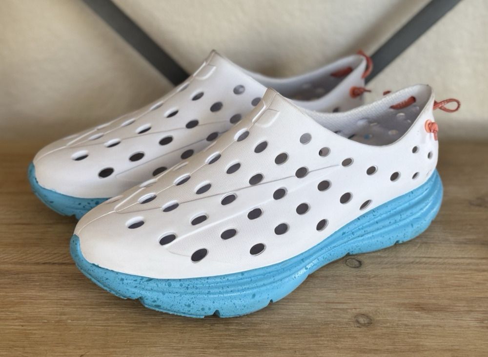 Kane Revive Shoes M10 W12 White Pacific Speckle Sustainable Recovery Sneaker